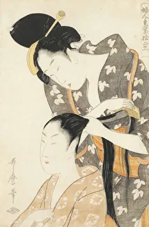 Hairdresser Prints: Hairdresser (Kamiyui), c. 1798
