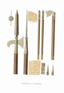 Halberd Prints: Halberd and battle axe. From the Antiquities of the Russian State, 1849-1853