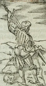 Halberdier Prints: Halberdier, 17th century. Creator: Unknown