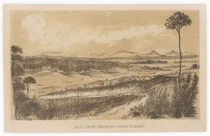 Colonisation Prints: Halcombe from Stanway Street, c.1878. Creator: Edith Stanway Halcombe