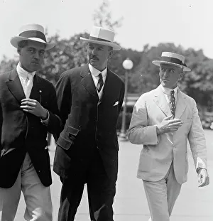 Panama Prints: Hale Holden, Center, with Newspapermen