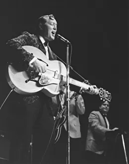 Rock And Roll Prints: Bill Haley, Fairfield Hall, Croydon, London, 1964. Creator: Brian Foskett
