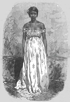Mixed Race Prints: Half-caste girl of Manaos; Indian-Rubber Groves of the Amazons, 1875. Creator: Unknown