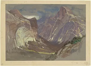 Half Dome and Royal Arches, Yosemite, from Glacier Point, c. 1870. Creator: Samuel Colman