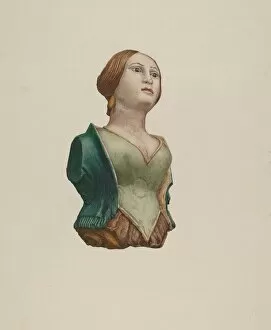 Redhead Collection: Half-Length Figure, 1935 / 1942. Creator: Rosamond P Gray