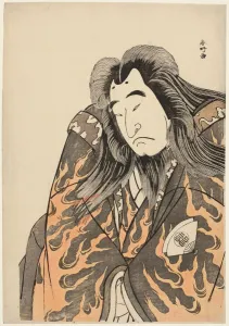 Shunko Katsukawa Prints: Half-Length Portrait of the Actor Onoe Matsusuke I as Retired Emperor Sutoku in Act, c