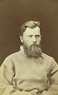 Prison Camp Prints: Half-length portrait of a man, dressed in convict clothing