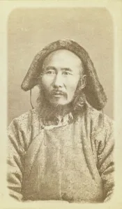 Asiatic Prints: Half-length portrait of man, seated