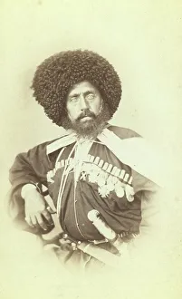Caucasus Prints: Half-length portrait of Transcaucasian man