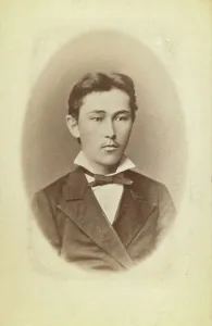 Asiatic Prints: Half-length portrait of a young man