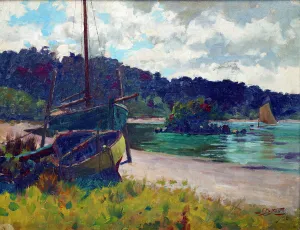 Beached Prints: Half Moon Bay, Stewart Island, 1896. Creator: James McLauchlan Nairn