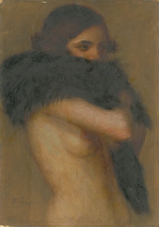 Hiding Prints: Half Nude, ( 1922?). Creator: Stefan Straka