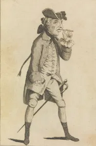 Darly Matthew Gallery: A Half Pay Officer Who Has Been at Dinner with Captain Broad, October 26, 1771