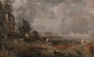 Constable John Gallery: Half-size Sketch for The Opening of Waterloo Bridge (Whitehall Stairs, June 18