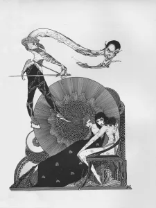 Jw Goethe Prints: Half-Title of Goethes Faust, 1925. Artist: Harry Clarke