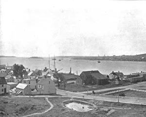 Nova Scotia Prints: Halifax Harbour, Nova Scotia, from Dartmouth, Canada, c1900. Creator: Unknown