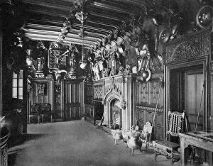 Abbotsford Gallery: The hall of Abbotsford Hall, near Melrose, Scotland, 1924-1926. Artist: WA Mansell