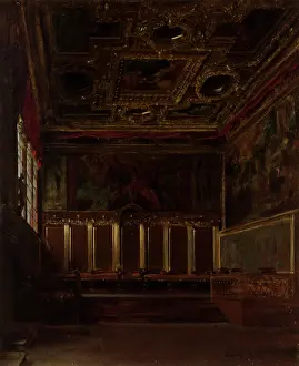 Ambassador Prints: The Hall of Ambassadors in the Doge's Palace in Venice