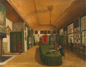 Leyden South Holland Netherlands Prints: The Hall of the Artistic Society Kunst wordt door Arbeid verkregen (Art is Acquired through Labor) Creator