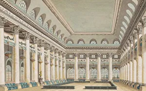 Private Collectionneoclassicism Prints: The Hall of the Assembly of the Nobility in Moscow, c1820. Creator: Anonymous