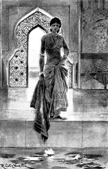 Exotic Prints: The Hall of Audience: I see naught but my own face in the deep; no other face but this