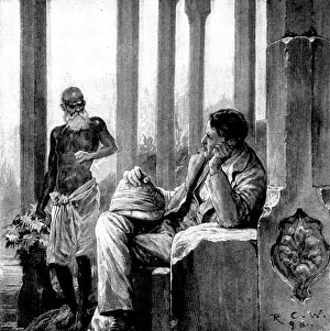 The Raj Prints: The Hall of Audience: It was an old man with a shaven head