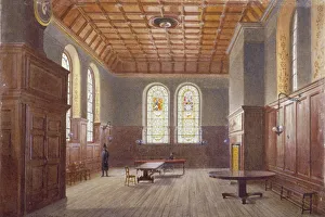Panelling Prints: Hall of Clements Inn, London, 1884. Artist: John Crowther