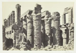 1858 Prints: Hall of Columns, Karnac, 1857. Creator: Francis Frith