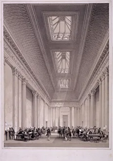Skylight Prints: Hall of Commerce, Threadneedle Street, London, c1850. Artist: George Hawkins