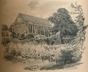 The Hall, Eltham Palace, 1902. Artist: Thomas Robert Way