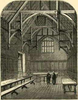 Beams Gallery: The Hall of Grays Inn, c1872. Creator: Unknown