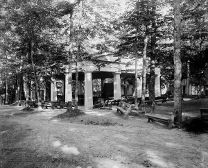 Auditorium Prints: Hall of Philosophy, Chautauqua, between 1880 and 1899. Creator: Unknown