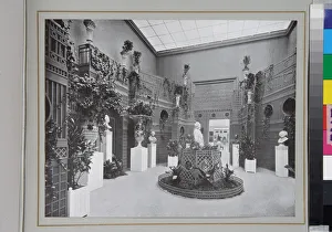 Hall of sculptures on the Dyaghilevs Exposition de l Art russe at the Salon d Automne in Paris in 1906