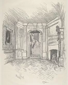 The Hall, Stenton, 1912. Creator: Joseph Pennell