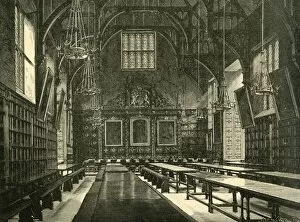 Banquet Hall Gallery: Hall of Trinity College, 1898. Creator: Unknown
