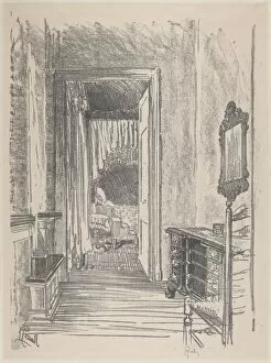 Hall Collection: Hallway to Bed Room, Stenton, 1912. Creator: Joseph Pennell
