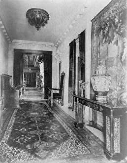 Wall Hanging Prints: Hallway, with Oriental urn at right