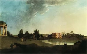 Roller Prints: Halswell House and Grounds, Somerset, c1768, (1944). Creator: John Inigo Richards