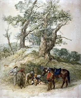 A Halt, 1888. Artist: Sir John Gilbert