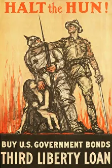Political Agitation Prints: Halt the Hun, 1918. Creator: Raleigh; Henry Patrick (1880-1944)