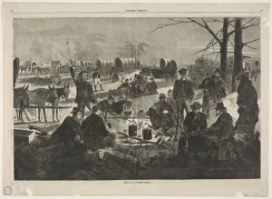 Halt of the Wagon Train, 1864. Creator: Winslow Homer (American, 1836-1910)
