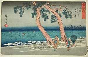 Tokaido Prints: Hamamatsu—No. 30, from the series Fifty-three Stations of the Tokaido (Tokaido gojusan)