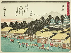 Tokaido Prints: Hamamatsu, from the series Fifty-three Stations of the Tokaido (Tokaido gojusan tsu)