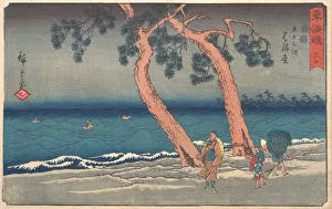 Hamamatsu Station, ca. 1842. ca. 1842. Creator: Ando Hiroshige