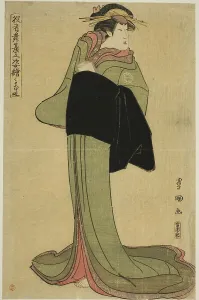 Hamamuraya: Segawa Kikunojo III as the courtesan Koman, from the series Portraits of... 1795. Creator: Utagawa Toyokuni I. Hamamuraya: Segawa Kikunojo III as the courtesan Koman, from the series Portraits of... 1795