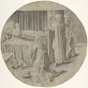 Bedside Collection: Haman begs Esther for his Life, 16th-mid 16th century ?