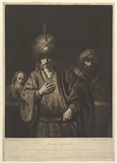 Rijn Rembrandt Harmensz Van Gallery: Hamans Condemnation, 1740-75. Creator: Richard Houston