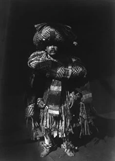 Ceremonial Dress Collection: Hamatsa-Qagyuhl, c1914. Creator: Edward Sheriff Curtis