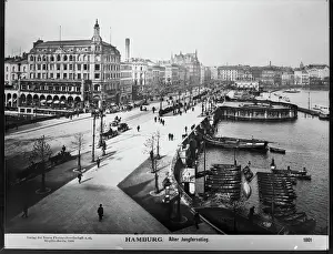 1906 Prints: Hamburg. Alter Jungfernstieg, 1906. Creator: Unknown
