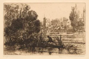 1818 1910 Prints: Hamertons Portfolio III: Twickenham Church, 1865-72 (published 1872)